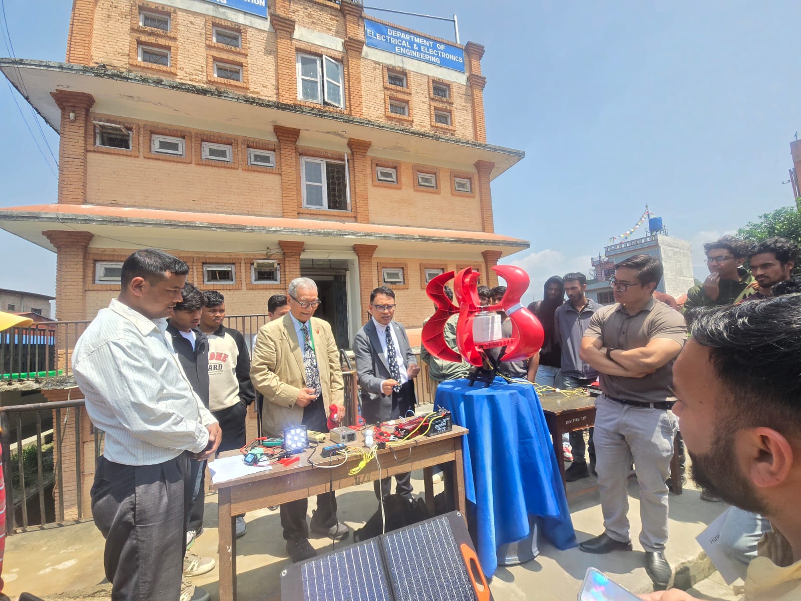 Prototype Solar-Wind Hybrid Turbine Installed at nec